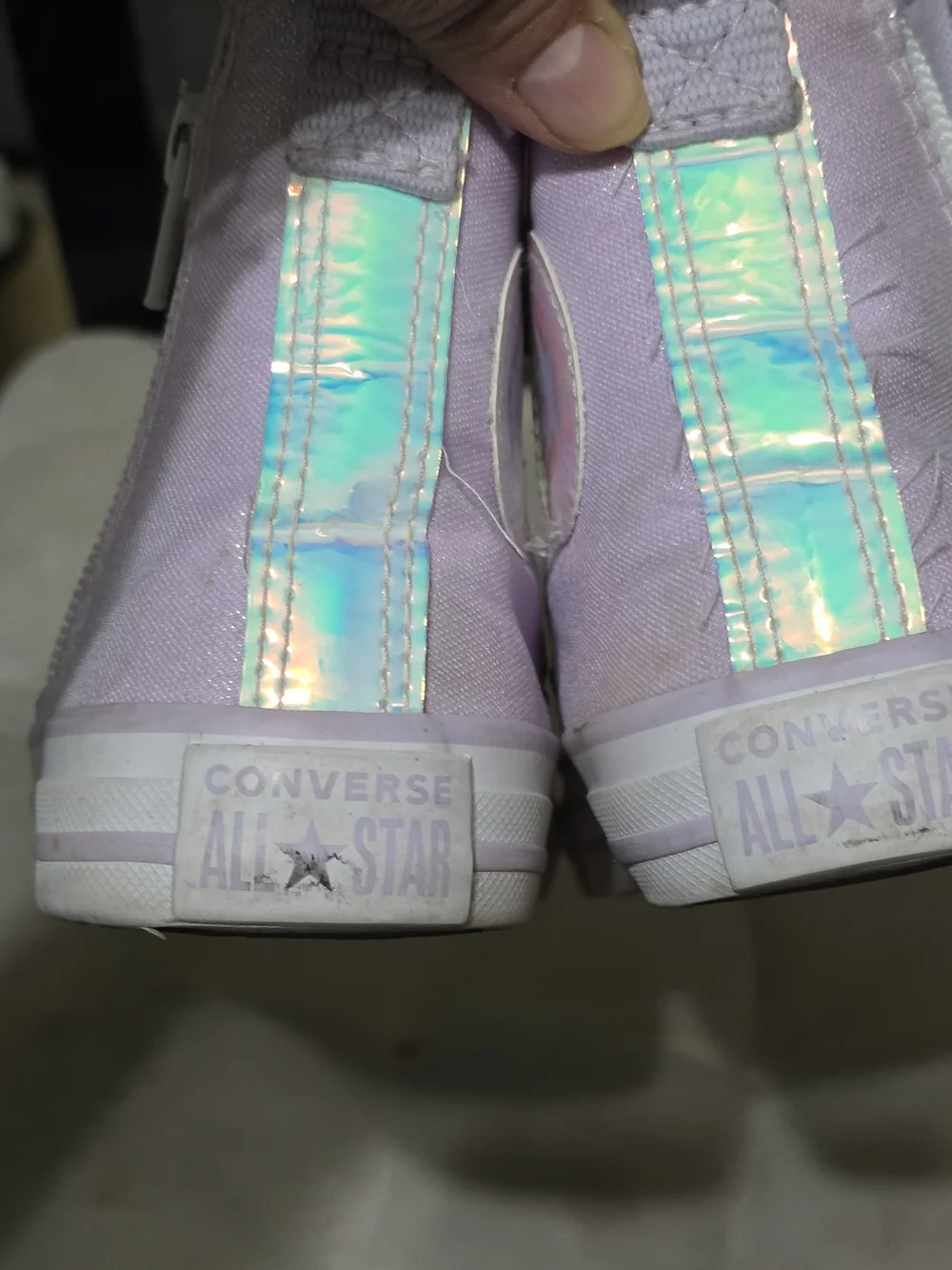 Converse KIDS  Higt-top Gliter Sneaker In Pink Us3d Size 2